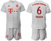 Wholesale Cheap Men 2020-2021 club Bayern Munchen away 6 white goalkeeper Soccer Jerseys