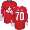 Wholesale Cheap Team Canada #70 Braden Holtby Red 2016 World Cup Stitched Youth NHL Jersey