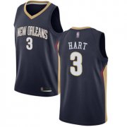 Wholesale Cheap Pelicans #3 Josh Hart Navy Basketball Swingman Icon Edition Jersey