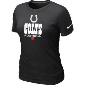 Wholesale Cheap Women\'s Nike Indianapolis Colts Critical Victory NFL T-Shirt Black