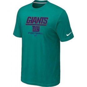 Wholesale Cheap Nike New York Giants Critical Victory NFL T-Shirt Teal Green