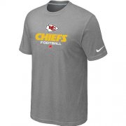 Wholesale Cheap Nike Kansas City Chiefs Critical Victory NFL T-Shirt Light Grey