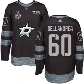 Wholesale Cheap Adidas Stars #60 Ty Dellandrea Black 1917-2017 100th Anniversary 2020 Stanley Cup Final Stitched NHL Jersey