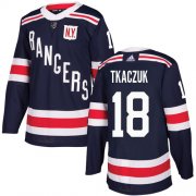 Wholesale Cheap Adidas Rangers #18 Walt Tkaczuk Navy Blue Authentic 2018 Winter Classic Stitched NHL Jersey