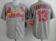 Wholesale Cheap Cardinals #13 Matt Carpenter Grey Cool Base Stitched MLB Jersey