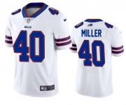 Wholesale Cheap Men's Buffalo Bills #40 Von Miller White Vapor Untouchable Limited Stitched Jersey