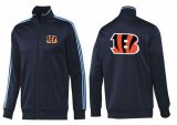 Wholesale Cheap NFL Cincinnati Bengals Team Logo Jacket Dark Blue_2