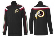 Wholesale Cheap NFL Washington Redskins Team Logo Jacket Black_2