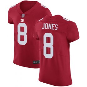 Wholesale Cheap Nike Giants #8 Daniel Jones Red Alternate Men\'s Stitched NFL Vapor Untouchable Elite Jersey