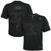 Cheap Minnesota Vikings #33 Dalvin Cook Nike Youth 2020 Salute to Service Game Jersey Black