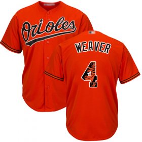 Wholesale Cheap Orioles #4 Earl Weaver Orange Team Logo Fashion Stitched MLB Jersey