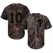 Wholesale Cheap Phillies #10 J. T. Realmuto Camo Realtree Collection Cool Base Stitched MLB Jersey