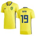 Wholesale Cheap Sweden #19 Sema Home Soccer Country Jersey