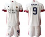 Wholesale Cheap Men 2020-2021 club Real Madrid home 9 white Soccer Jerseys1