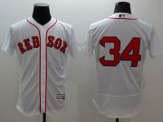 Wholesale Cheap Red Sox #34 David Ortiz White Flexbase Authentic Collection Stitched MLB Jersey