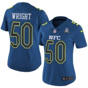 Wholesale Cheap Nike Seahawks #50 K.J. Wright Navy Women's Stitched NFL Limited NFC 2017 Pro Bowl Jersey
