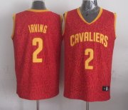 Wholesale Cheap Cleveland Cavaliers #2 Kyrie Irving Red Leopard Print Fashion Jersey