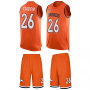 Wholesale Cheap Nike Broncos #26 Isaac Yiadom Orange Team Color Men's Stitched NFL Limited Tank Top Suit Jersey