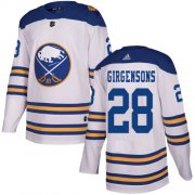 Wholesale Cheap Adidas Sabres #28 Zemgus Girgensons White Authentic 2018 Winter Classic Stitched NHL Jersey