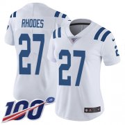Wholesale Cheap Nike Colts #27 Xavier Rhodes White Women's Stitched NFL 100th Season Vapor Untouchable Limited Jersey