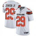 Wholesale Cheap Nike Browns #29 Duke Johnson Jr White Men's Stitched NFL Vapor Untouchable Limited Jersey