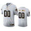 Wholesale Cheap Atlanta Falcons Custom Men's Nike White Golden Edition Vapor Limited NFL 100 Jersey