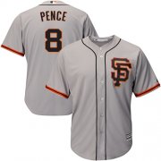Wholesale Cheap Giants #8 Hunter Pence Grey Road 2 Cool Base Stitched Youth MLB Jersey