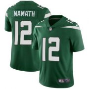 Wholesale Cheap Men's New York Jets #12 Joe Namath 2019 Green Vapor Untouchable Limited Stitched Jersey