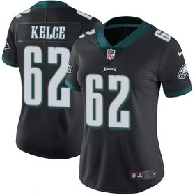 Wholesale Cheap Nike Eagles #62 Jason Kelce Black Alternate Women\'s Stitched NFL Vapor Untouchable Limited Jersey