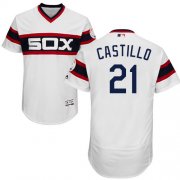 Wholesale Cheap White Sox #21 Welington Castillo White Flexbase Authentic Collection Alternate Home Stitched MLB Jersey
