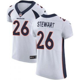 Wholesale Cheap Nike Broncos #26 Darian Stewart White Men\'s Stitched NFL Vapor Untouchable Elite Jersey