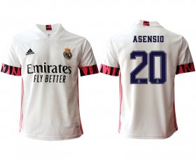 Wholesale Cheap Men 2020-2021 club Real Madrid home aaa version 20 white Soccer Jerseys1