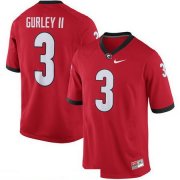 Wholesale Cheap Men's Georgia Bulldogs #3 Todd Gurley II Red Stitched College Football 2016 Nike NCAA Jersey