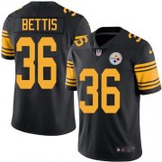 Wholesale Cheap Nike Steelers #36 Jerome Bettis Black Men's Stitched NFL Limited Rush Jersey