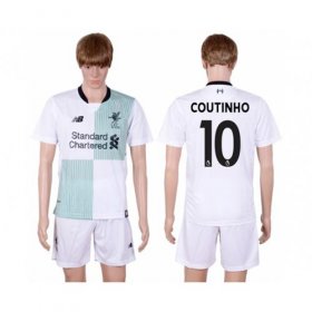 Wholesale Cheap Liverpool #10 Coutinho Away Soccer Club Jersey