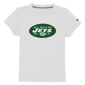 Wholesale Cheap New York Jets Authentic Logo Youth T-Shirt White