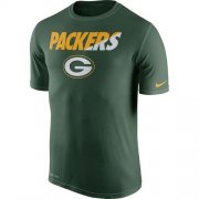 Wholesale Cheap Men's Green Bay Packers Nike Green Legend Staff Practice Performance T-Shirt