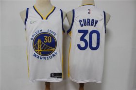 Wholesale Cheap Men\'s Golden State Warriors #30 Stephen Curry White 75th Anniversary Diamond 2021 Stitched Jersey