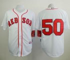 Wholesale Cheap Red Sox #50 Mookie Betts White Cool Base Stitched MLB Jersey