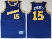 Wholesale Cheap Golden State Warriors #15 Latrell Sprewell 1988-89 Blue Swingman Throwback Jersey