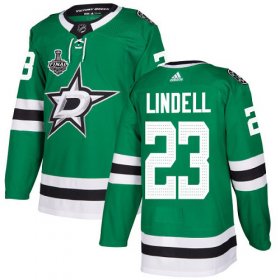 Cheap Adidas Stars #23 Esa Lindell Green Home Authentic Youth 2020 Stanley Cup Final Stitched NHL Jersey