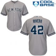 Wholesale Cheap Yankees #42 Mariano Rivera Stitched Grey Youth MLB Jersey
