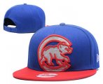 Wholesale Cheap MLB Chicago Cubs Snapback Ajustable Cap Hat GS 1