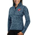 Wholesale Cheap New Jersey Devils Antigua Women's Fortune 1/2-Zip Pullover Sweater Royal
