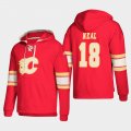 Wholesale Cheap Calgary Flames #18 James Neal Red adidas Lace-Up Pullover Hoodie