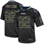 Wholesale Cheap Nike Cowboys #82 Jason Witten Black Men's Stitched NFL Elite Camo Fashion Jersey