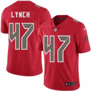 Wholesale Cheap Nike Buccaneers #47 John Lynch Red Men's Stitched NFL Limited Rush Jersey