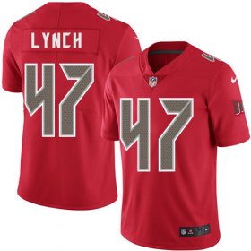 Wholesale Cheap Nike Buccaneers #47 John Lynch Red Men\'s Stitched NFL Limited Rush Jersey