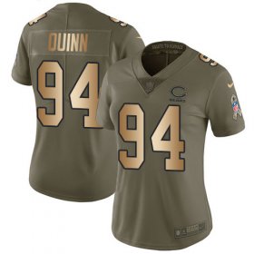 Wholesale Cheap Nike Bears #94 Robert Quinn Olive/Gold Women\'s Stitched NFL Limited 2017 Salute To Service Jersey