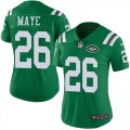 Wholesale Cheap Nike Jets #26 Marcus Maye Green Women's Stitched NFL Limited Rush Jersey